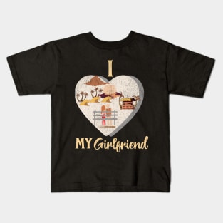 I love my girlfriend Valentine Kids T-Shirt